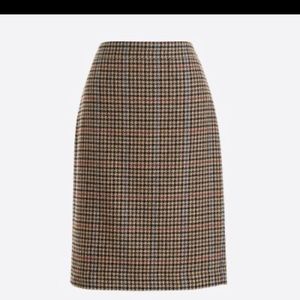 J. Crew Factory Multicolor Plaid Pencil Skirt